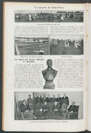 Un busto del doctor Manuel F. Mantilla