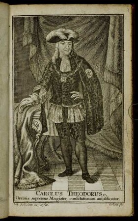 Carolus Theodorus etc. Ordinis supremus Magister, constitutionum amplificator