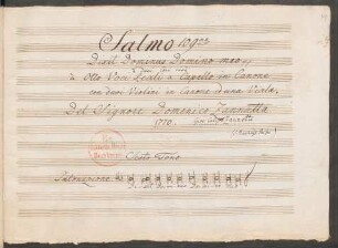 Dixit Dominus; V (8), strings, org; 6t