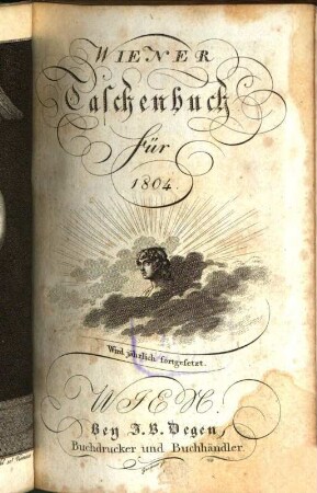 Wiener Taschenbuch für .... 1804