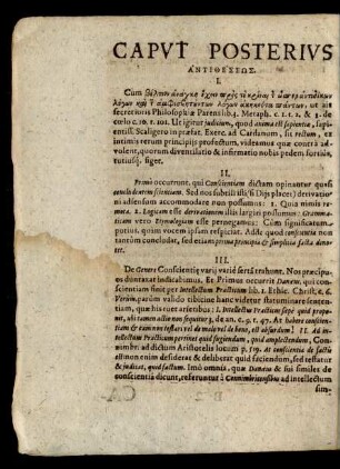 Caput Posterius [Antitheseos].