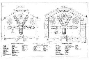 Tafel II.: A. Keller_Geschoss ; B. Erd_Geschoss