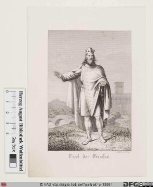 Bildnis Karl der Große, König der Franken, röm. Kaiser (reg. 768-814)