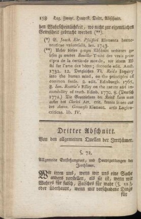 Dritter Abschnitt. Von den allgemeinen Quellen der Irrthümer