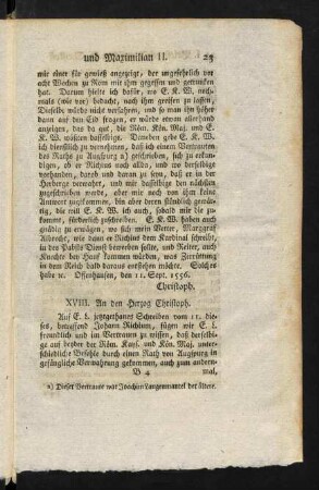 23-60, Brief XVIII