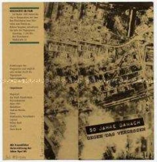 Faltblatt der Stadt Rüsselsheim zum 50. Jahrestag des Kriegsendes