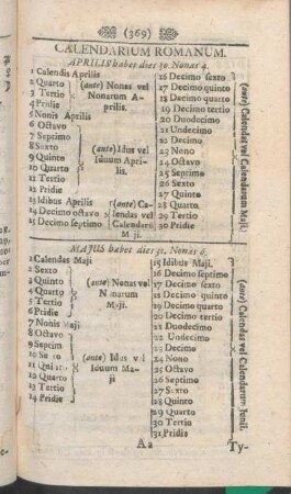 Calendarium Romanum.