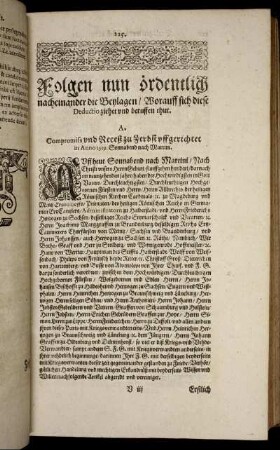 A. Compromiss und Receß zu Zerbst uffgerichtet in Anno 1519. Sonnabend nach Martini.