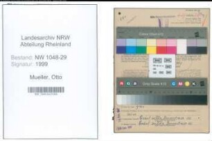 Entnazifizierung Otto Mueller , geb. 13.02.1902 (Arbeiter)