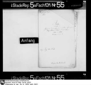 Dienstentlassung des Kammerschreibers Rötger Albers in Stade