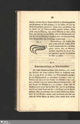 § 5. Gebrauchsanweisung zur Ausrodemaschine
