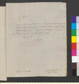 Brief von Bury, Isaak an Goethe, Johann Wolfgang von