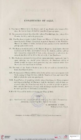 Conditions of sale
