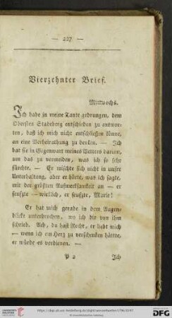 Vierzehnter Brief