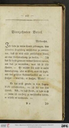 Vierzehnter Brief
