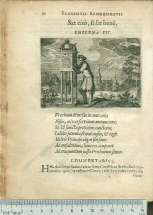 Sat citò, si sat benè. Emblema VII.