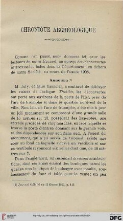 Sér. 4: Chronique archéologique
