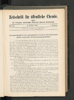 Heft III. 15. Februar 1899.