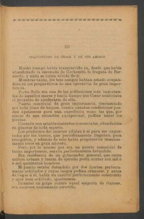 III - Inquietudes de César y sus amigos