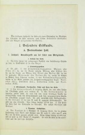A. Vorbereitender Teil