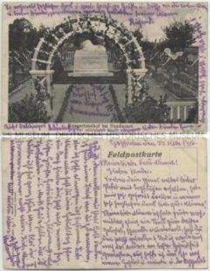 Heudicourt-sous-les-CôtesFriedhof mit dem Deutschen Soldatengrab 1914/15
