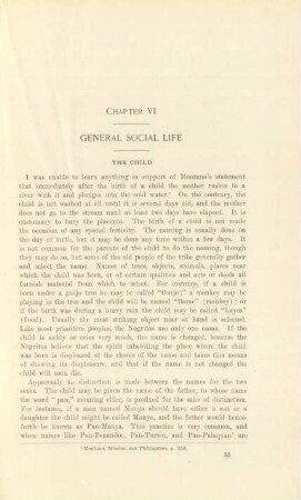 Chapter VI. General social life