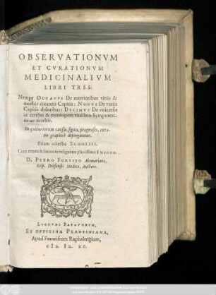 8/10: Observationvm et cvrationvm medicinalivm libri ...