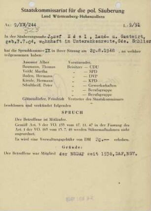 Edel, Josef