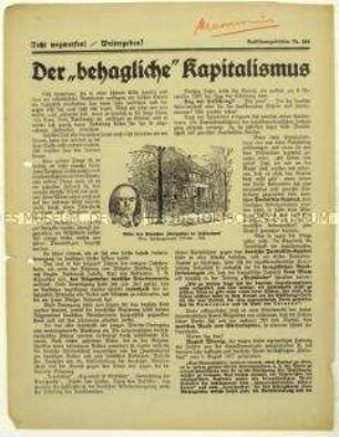 Flugblatt gegen die SPD