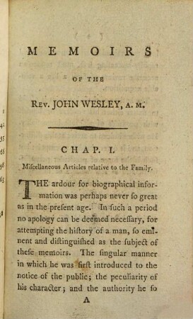 Memoirs Of The Late Rev. John Wesley, A. M. : With A Review Of His Life And Writings, And A History Of Methodism, From it's Commencement in 1729, to the present time, 1