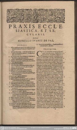 Praxis Ecclesiastica, Et Secularis