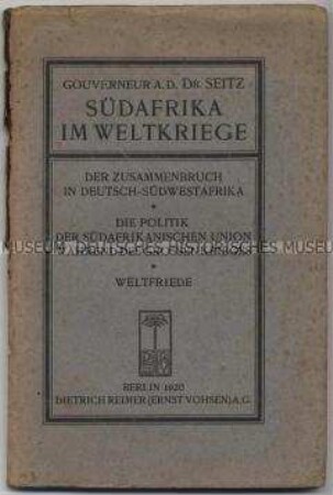 Historische Abhandlung über den Zusammenbruch des deutschen Kolonialreiches
