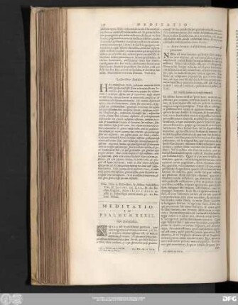 Meditatio In Psalmum XXXII.