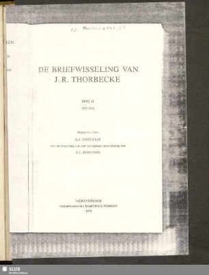 Nr.5i(1-4) = 5(23-26): Briefe von Johan Rudolf Thorbecke