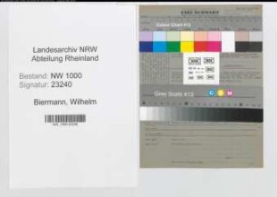 Entnazifizierung Wilhelm Biermann, geb. 20.03.1887 (Postarbeiter)