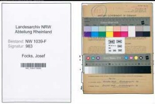 Entnazifizierung Josef Focks , geb. 24.04.1907 (Schuhmachermeister)