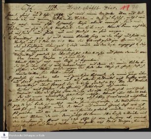 Tagebuch von Gotthilf Heinrich Ernst Mühlenberg.