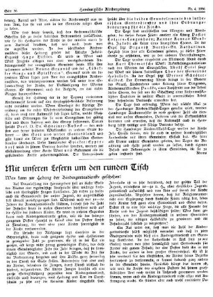 Mit unseren Lesern um den runden Tisch