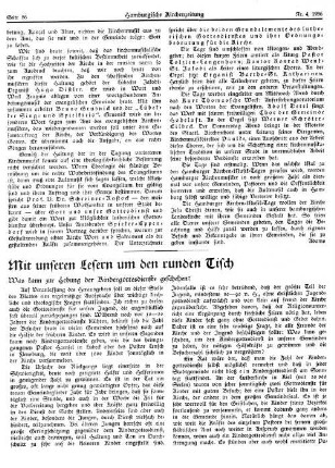 Mit unseren Lesern um den runden Tisch