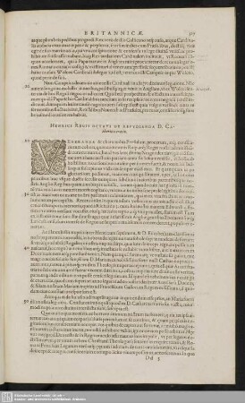 Henrici Regis Octavi De Repudianda D. Catharina oratio