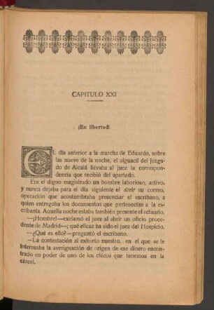 Capítulo XXI - ¡En libertad!