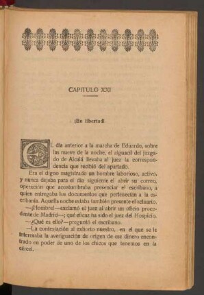 Capítulo XXI - ¡En libertad!