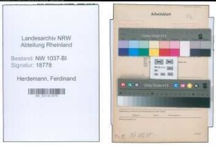 Entnazifizierung Ferdinand Herdemann , geb. 03.08.1892 (Studiendirektor)