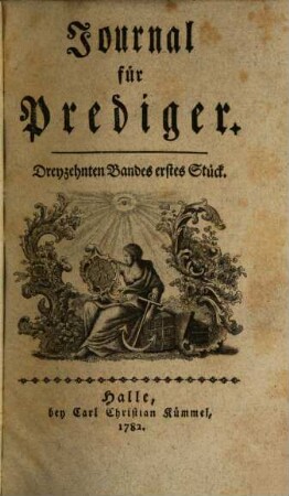 Journal für Prediger. 13, 13. 1782