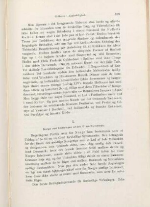 X. Norge ved Slutningen af det 17. Aarhundrede.