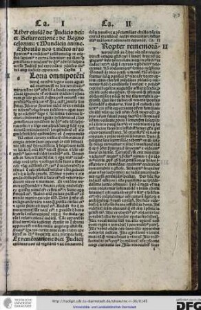 Liber eiusdem de iudicio dei et resurrectione, de regno celorum et munditia anime.
