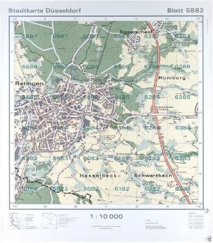 Stadtkarte Düsseldorf, Blatt 5882