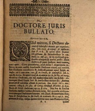 Doctore Iustitiae & Auxiliorum Magistro docente & auxiliante XXX. Positiones Iuridicas De Doctore Iuris Bullato