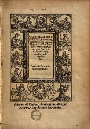 Pomponii Melae Hispani, libri de situ orbis tres