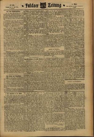 Zweite Ausgabe vom Dienstag, den 13. Juni 1911.